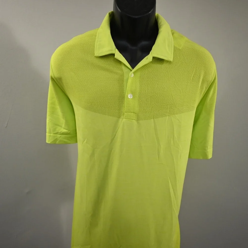 PUMA Golf Polo‎ Mens Size XL Yellow DryCell Performance Wicking Short Sleeve
